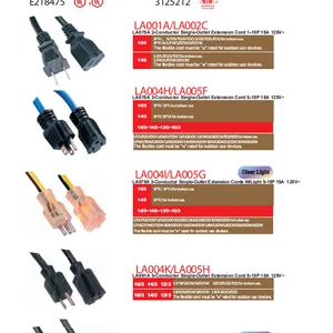��ӦUL NEMA5-15P 5-15R NEM1-15P 1-15R 125V 250V �ӳ���