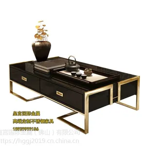 金属镀金不锈钢茶几 北欧后现代简约茶几