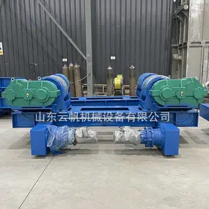 120吨电动行走式滚轮架 大吨位焊接滚轮架 自调式滚轮支架