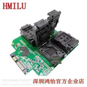 HMILU厂家现货SM2258H转BGA152/132一拖四双面弹测试夹具SATA接口测试治具