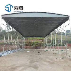 迪庆德钦 折叠活动推拉篷 移动推拉棚效果图 大型手动推拉篷
