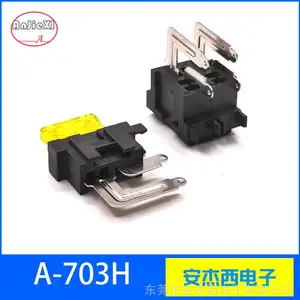 A-703H保险丝座中号插片式车用保险丝PCB焊接电路板电流保护器