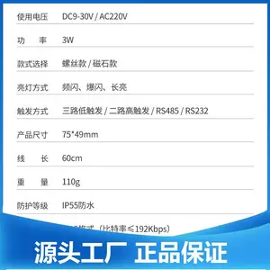 ��������+����IP65�ȼ�YXLED����RS485���ⱨ������Ƶ�Զ���¼��