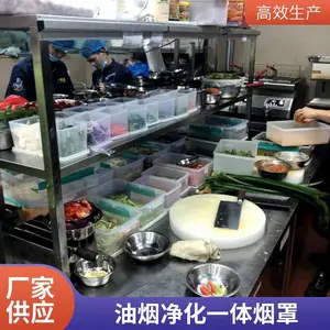塘厦油烟净化一体机 烟罩不锈钢 排烟罩大吸力风率小型饭店厨房