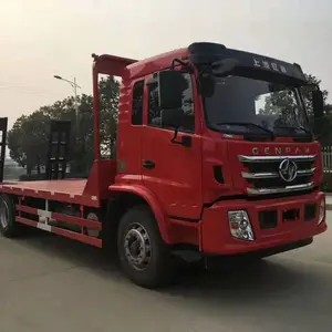 上汽红岩板长6.6米单桥245马力2.5L拉20吨左右工程机械运输车现车销售