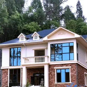 专业修建轻钢别墅 钢结构别墅 乡村别墅 农村自建房屋 装配式建筑 集成建筑