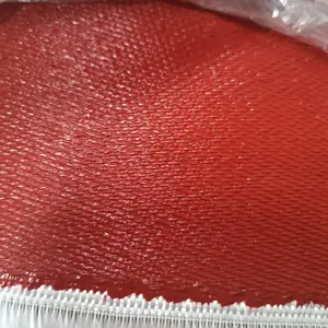 红色 硅胶玻纤布 保温 防火 阻燃