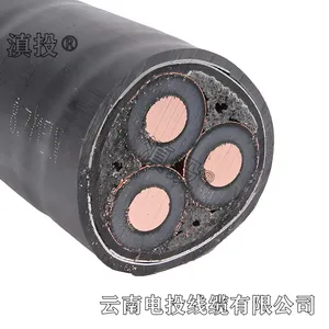 云 南高压电缆厂 滇投 8.7/15KV ZRC-YJV22 3*400平方高压电缆 10KV