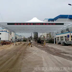 公司大门景观膜结构河南景天