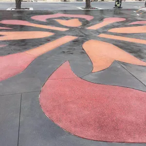 北京洗沙面地坪材料南京砾石地坪,聚合物砾石地坪包工包料