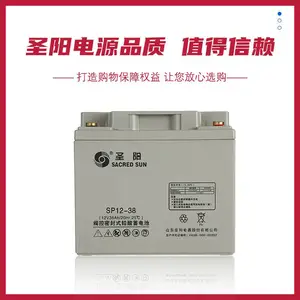 山东圣阳铅酸蓄电池SP12-38免维护12V38AH直流屏EPS通信UPS计算机