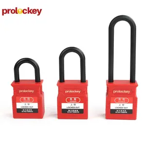 PROLOCKEY/洛科 工程塑料 多级管理 安全挂锁 绝缘防磁防爆长尼龙锁梁挂锁 CP38P 挂牌上锁