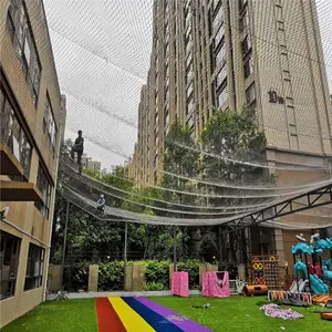 幼儿园专用防坠网 幼儿园娱乐设施防护网 柔性钢丝绳防坠网