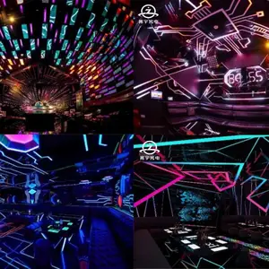 partyk灯光效果 派对房声光电设备 KTV电音房施工