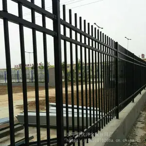 浙江嘉兴灰色方管锌钢护栏A铁艺围栏栅栏组装式锌钢护栏