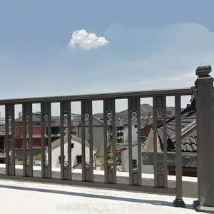 杭州铝合金阳台护栏飘窗拦杆小区护栏阳台别墅庭院护栏工厂铝艺扶手户外