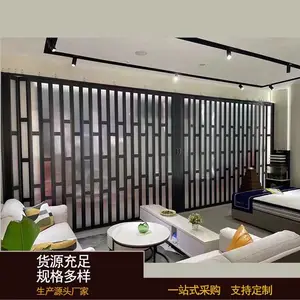 铝合金百折门 推拉门隔断厨房隐形门卫生间伸缩无下轨阳台移门定制