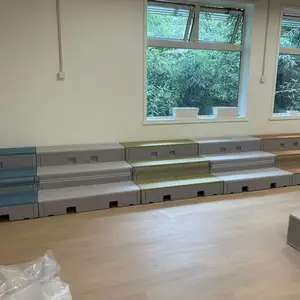 定制 PE 折叠合唱台 中小学文艺汇演合唱台阶便携多层合唱台