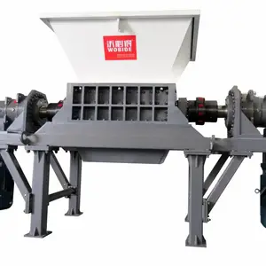 沃必得双轴撕碎机 废旧轮胎汽车外壳金属破碎WT1200型