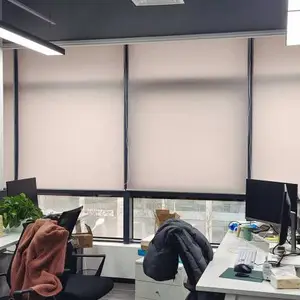办公窗帘 遮阳隔热卷帘 遮光升降帘 颜色齐全 款式多样 支持定做厂家