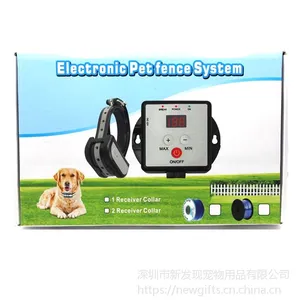 欧美热销LED屏幕显示宠物用品电子围栏充电防水训狗器止吠器881