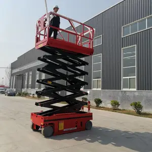 牡丹江市穆棱市小型货梯电动液压登高空作业车高空作业平台全自动云梯升降平台