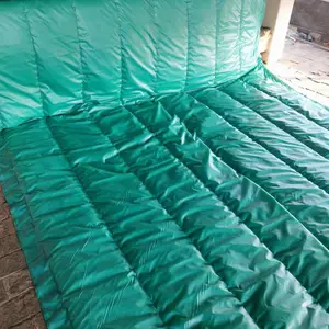 冬季施工防寒防水保温被工地大棚绿色三防布岩棉被结实耐用