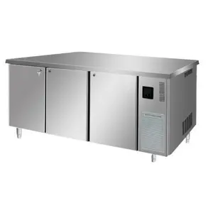 爱雪商用冰箱 QB-04LWFD经典款风冷冷冻工作台 二门1.5米冷冻平台雪柜