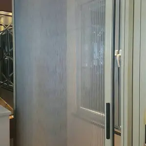 可拆洗折叠纱门 侧拉纱门 意美达左右推拉风琴式防蚊纱门