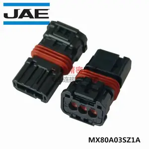 JAE航空电子MX80A03SZ1A MX80A02SZ1A MX80B03PZ1A MX80A000XD1 MX80S08K4F1新能源汽车小型防水中继3P线束母壳