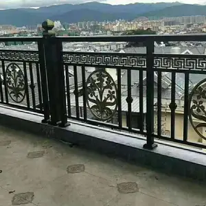 西安铝艺护栏别墅围栏铝合金栏杆影院院墙围栏室外阳台防护栏铝栅栏