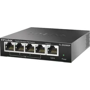TP-LINK TL-SG2005P-P60受电全千兆云管理5口千兆PoE交换机一体机