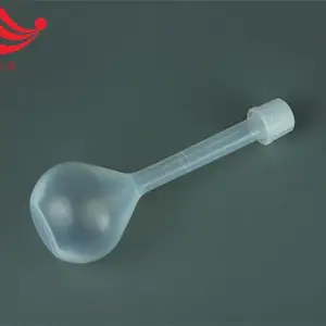 PFA容量瓶带校准耐腐蚀刻线清晰生物化工用透明进口四氟容量瓶50ml