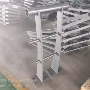 河道栏杆 桥梁护栏 高铁栏杆 多元化粉末共渗防撞栏杆 地铁高架桥栏杆