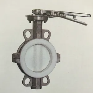 TF/塘正直供 全衬氟对夹式蝶阀 D71F