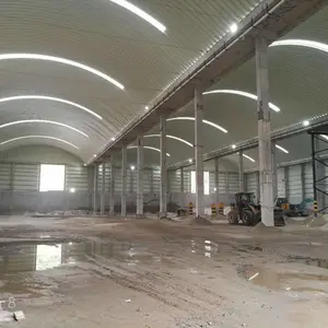 无梁拱彩钢屋顶