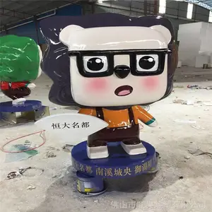 玻璃钢模型卡通雕塑工厂 商场多款卡通公仔摆件装饰