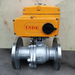 电动球阀 电动三片式球阀 法兰球阀 LSDE-10 ulli-5