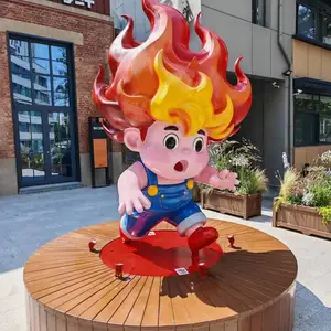 雕塑,网红雕塑,永佳雕塑2.5米高卡通玻璃钢雕塑