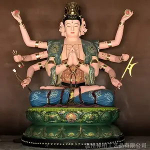 泥塑2.8米斗姆元君神像 铜雕彩绘太岁斗母天尊图片