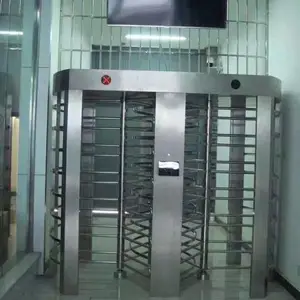 车站单向全高旋转闸 小区公司人脸识别全高闸 远韬智能十字闸