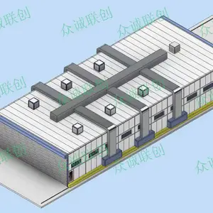 山东-钢结构整体式移动喷漆房 无尘喷漆房带烤漆设备