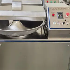 盛初机械全自动高速变频斩拌机转速快乳化效果好