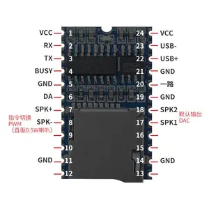 ����ҵ����Ʒ��YX168-24S�๦������ģ�� | ֧��U��/TF��/FLASH���л� | USB���߸���