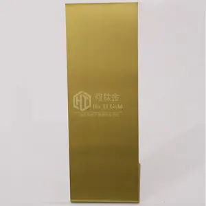 佛山不锈钢线条201|304纳米防指纹彩色不锈钢现货拉丝金色板厂家