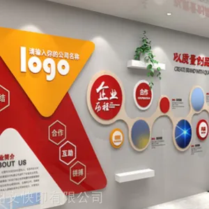 文化墙济南丝网印刷工艺亚克力字发光字不锈钢字