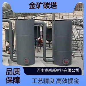高效金矿碳塔 黄金吸附率高 金矿提金 / 氰化浸出工艺核心设备