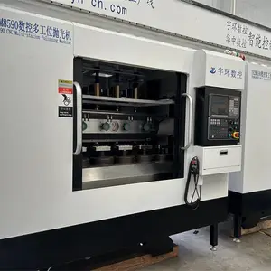 五轴联动数控多工位抛光机,专为3C电子产品中框后盖设计抛光