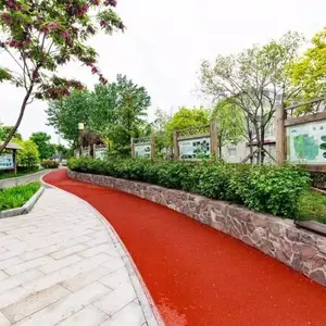 咨询彩色路面陶瓷颗粒防滑路面价格 美沥特