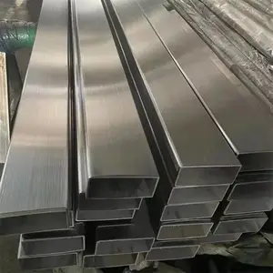 销售201装饰管 316L 304不锈钢矩形管 方管 拉丝抛光 长度6MM